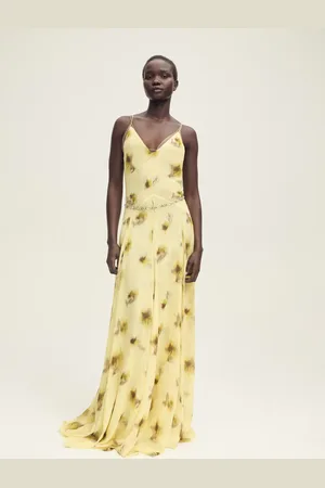 MANGO Langes Kleid mit Blumenprint - Damen - M