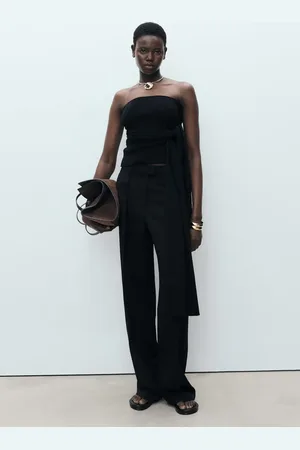 MANGO Gerade Bundfaltenhose aus Lyocell - Damen - 42