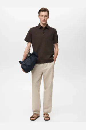 MANGO Poloshirt aus Seersucker-Baumwolle - Herren - XL