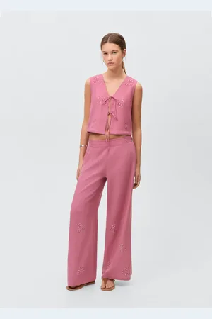 MANGO Bestickte Culotte-Hose - Mädchen - L