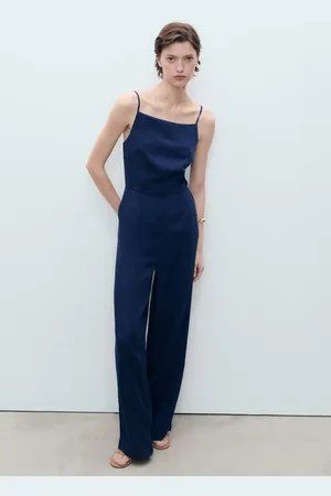 MANGO Langer Jumpsuit mit Jeans-Effekt - Damen - XS