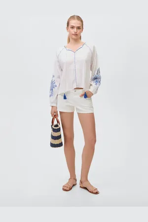 MANGO Jeansshorts mit Nieten - Mädchen - XL
