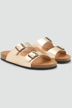 MANGO Sandale mit metallisierten Schnallen - Mädchen - 35