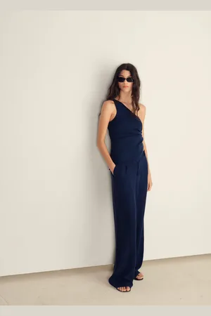 MANGO Hose aus Lyocell mit Denim-Effekt - Damen - 46