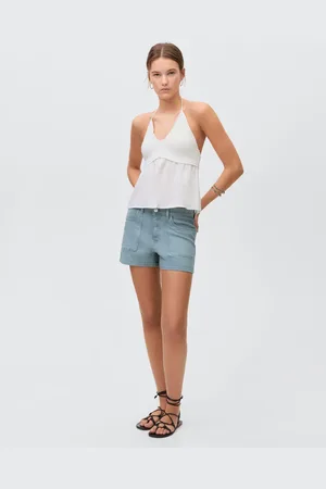 MANGO Gerade Jeans-Shorts - Mädchen - XL