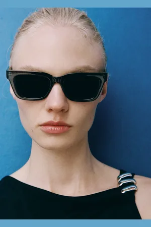 MANGO Sonnenbrille mit viereckiger Brillenfassung - Damen - Einheitsgröße