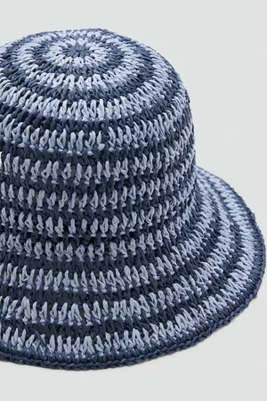 MANGO Bucket Hat aus Naturfaser - Damen - Einheitsgröße