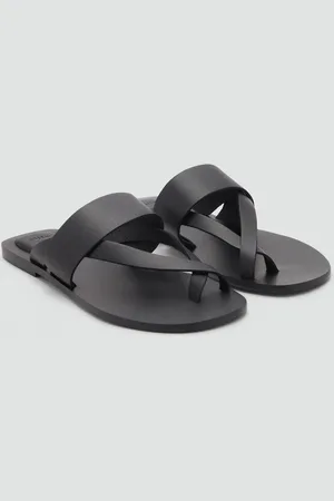 MANGO Leder-Riemensandale - Mädchen - 40