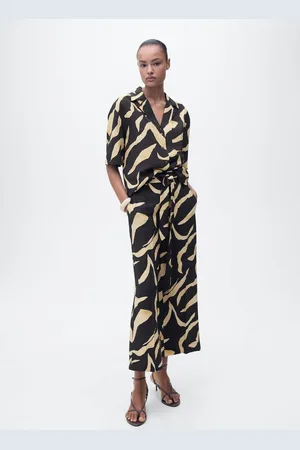 MANGO Kurzärmliges Printhemd - Damen - M