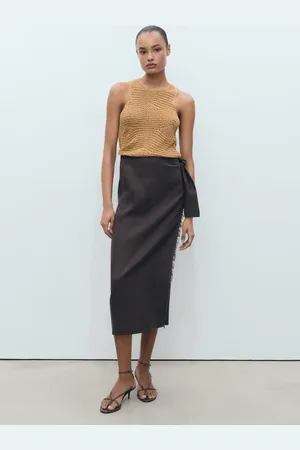 MANGO Lurex-Top mit Lochmuster - Damen - M