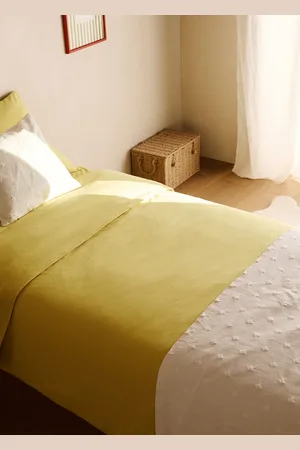 MANGO Bettbezug aus gewaschener Baumwolle mit doppelter Steppnaht für 90 cm Kinderbett - Home - 90 cm Bett
