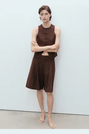 MANGO Leinenmischung Sakko-Weste - Damen - L