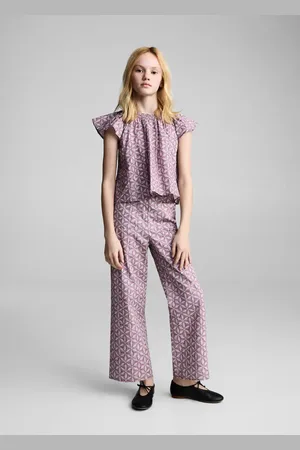MANGO Gemusterte Baumwollbluse - Kinder - 6