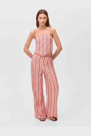 MANGO Gerade Hose mit Streifenmuster - Mädchen - XXS