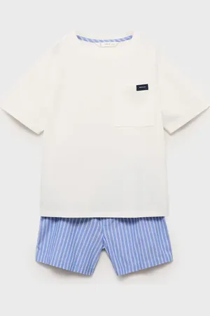 MANGO Kurzer Streifen-Pyjama - Kinder - 11-12 Jahre