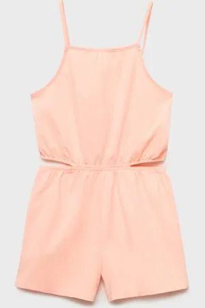 MANGO Kurzer Baumwoll-Jumpsuit - Kinder - 5-6 Jahre
