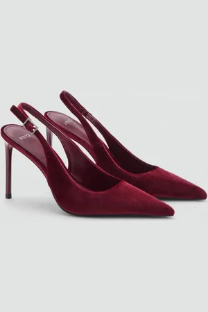 MANGO Schuh mit samtüberzogenem Absatz - Damen - 40