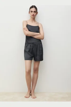 MANGO Satiniertes Trägertop - Damen - M