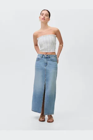 MANGO Langer Jeansrock - Mädchen - M