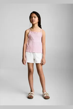 MANGO Top mit Schweizer-Stickerei-Detail - Kinder - 11-12 Jahre