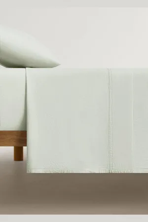 MANGO Spannbettlaken für Kinderbett aus gewaschener Baumwolle mit doppeltem Steppstich - Home - 100x150cm