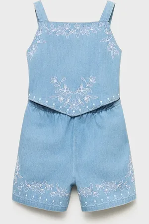 MANGO Jeans-Overall mit gestickten Details - Kinder - 7