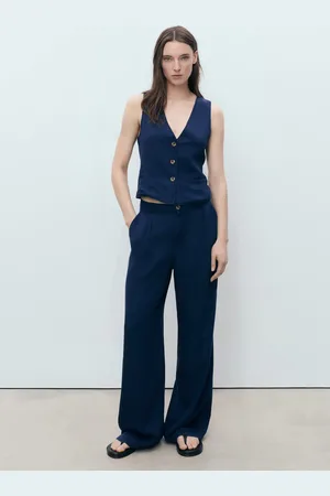 MANGO Lyocell-Weste mit Denim-Effekt - Damen - L