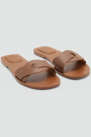 MANGO Leder-Riemensandale - Mädchen - 37