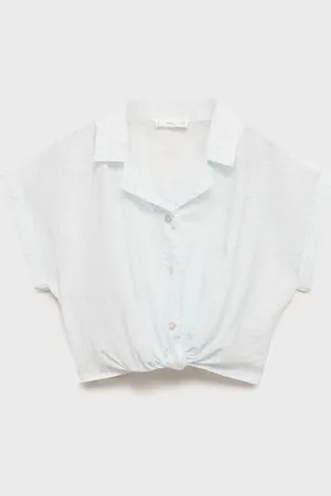 MANGO Crop-Bluse mit Knotendetail - Kinder - 6