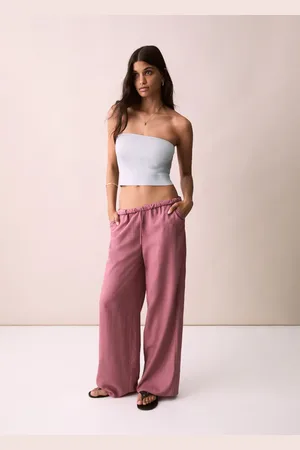 MANGO Gerade Leinenhose - Mädchen - S