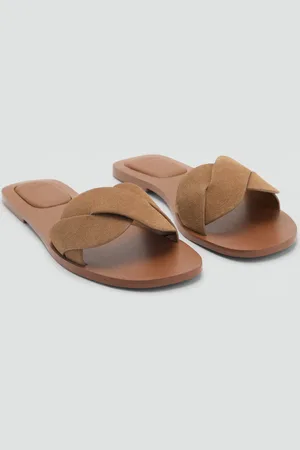 MANGO Leder-Riemensandale - Mädchen - 35