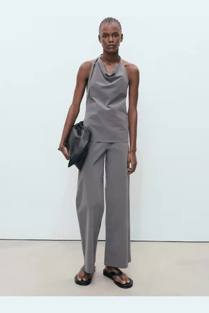 MANGO Rückenfreies Top mit Drapierungen - Damen - XL