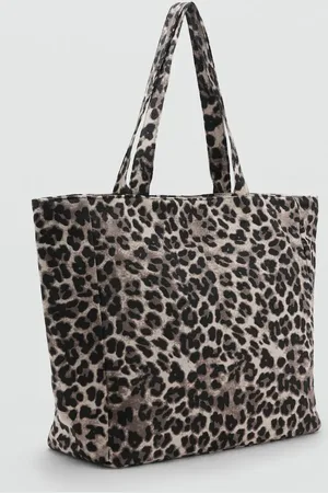 MANGO Animal-Print-Tote-Bag - Mädchen - Einheitsgröße