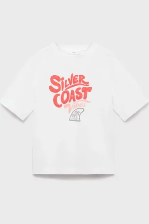 MANGO T-Shirt mit reliefartigem Schriftzug - Kinder - 5-6 Jahre