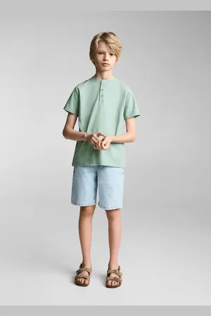 MANGO Baumwollshirt mit Knöpfen - Kinder - 5-6 Jahre