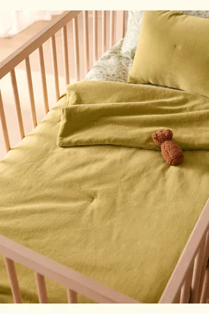 MANGO Stückgefärbte Tagesdecke für Kinderbett aus Baumwollsamt - Home - 70x130cm
