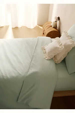 MANGO Bettbezug aus gewaschener Baumwolle mit doppelter Steppnaht für 90 cm Kinderbett - Home - 90 cm Bett