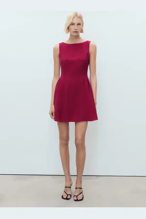 MANGO Kurzes ausgestelltes Kleid - Damen - L