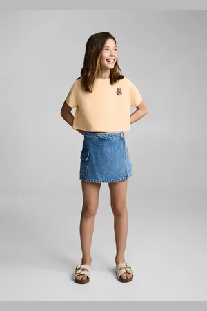 MANGO Gemustertes Cropped-T-Shirt - Kinder - 5-6 Jahre