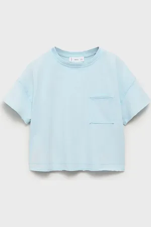 MANGO Crop-T-Shirt mit Tasche - Kinder - 5-6 Jahre