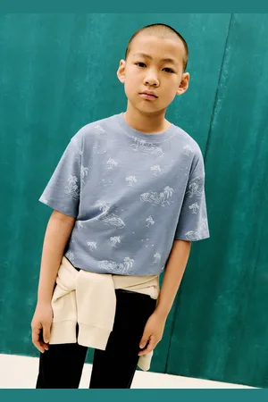 MANGO T-Shirt mit Palmenaufdruck - Kinder - 13-14 Jahre