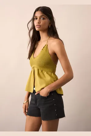 MANGO Jeansshorts mit Nieten - Mädchen - XL
