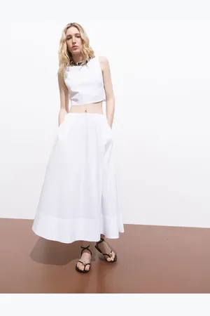 MANGO Ausgestellter Baumwollrock - Damen - XL