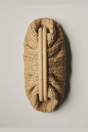 MANGO Handtasche aus Naturfaser - Damen - Einheitsgröße