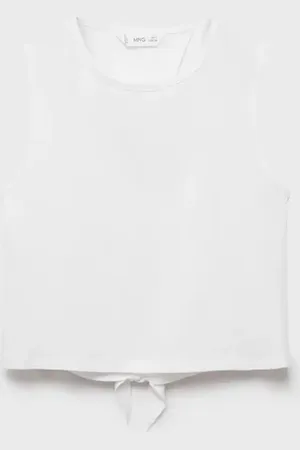 MANGO Kurzshirt mit Schlitz - Kinder - 5-6 Jahre