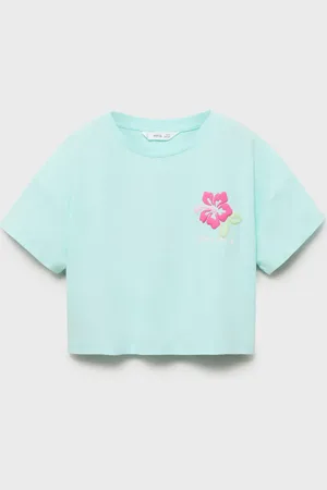 MANGO Gemustertes Cropped-T-Shirt - Kinder - 5-6 Jahre