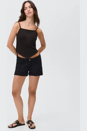 MANGO Jeansshorts mit Nieten - Mädchen - M