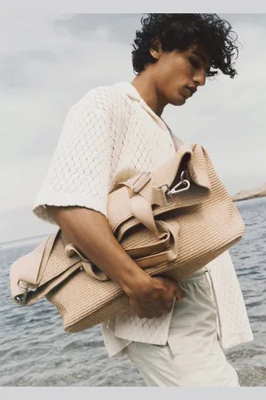 MANGO Tote Bag aus Raffiabast - Herren - Einheitsgröße