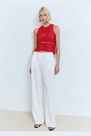 MANGO Häkel-Top - Damen - XS
