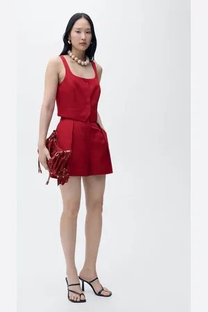 MANGO Leinenmischung Sakko-Weste - Damen - M